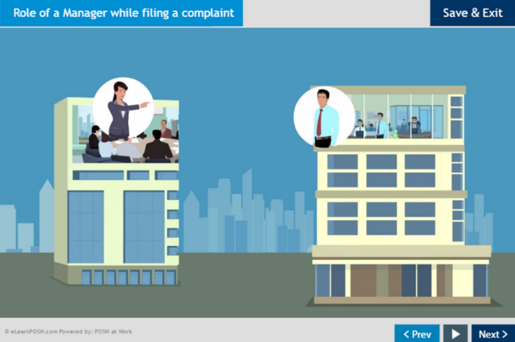 POSH for Managers 1 Role of a Manager while filing a compliant