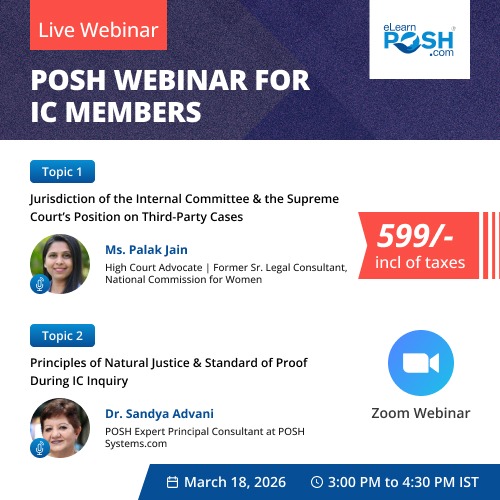 POSH Webinar for IC Members