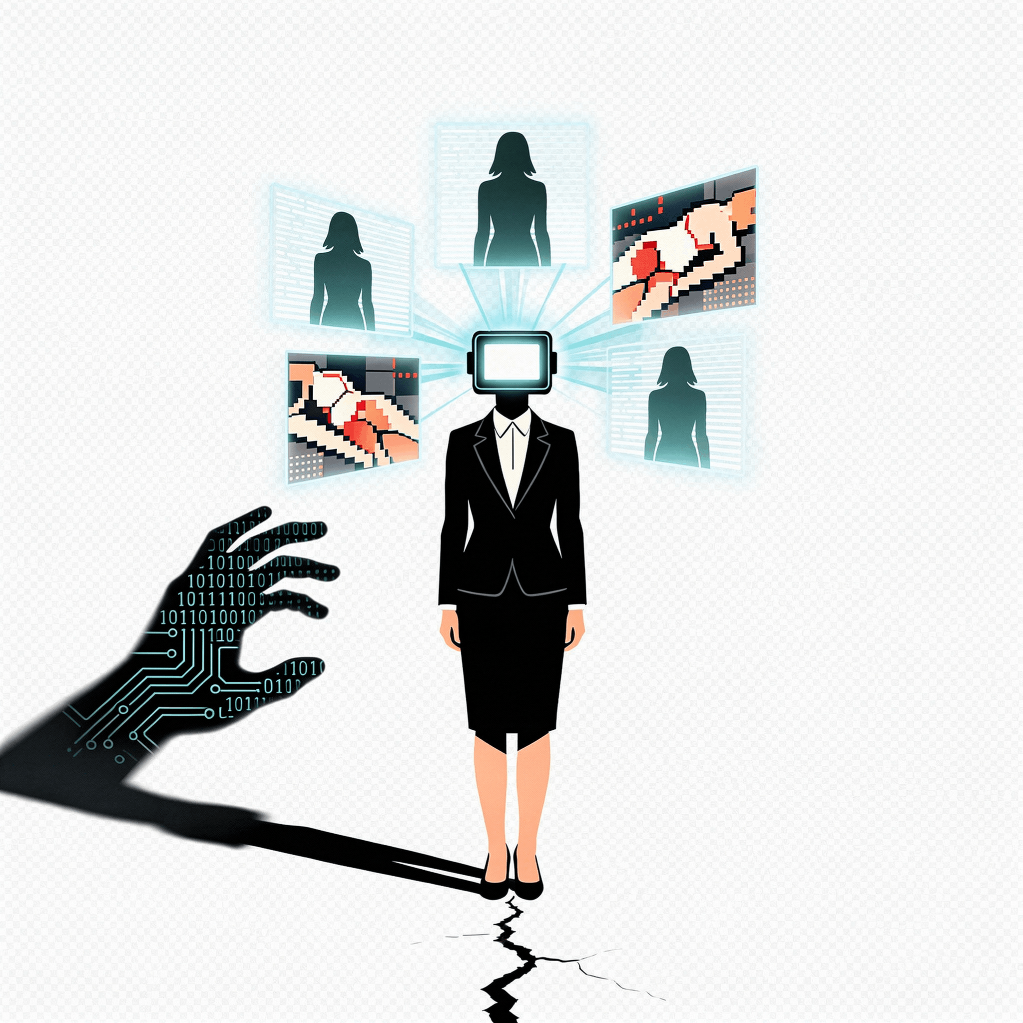Deepfake workplace harassment involving AI-generated intimate content and employee dignity concerns